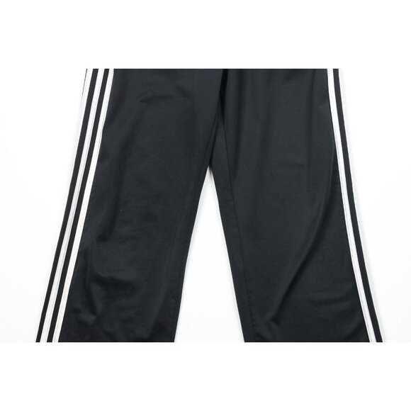 Vintage Adidas Mens Small Spell Out Striped Flared Sweatpants Black AS IS - Picture 3 of 13